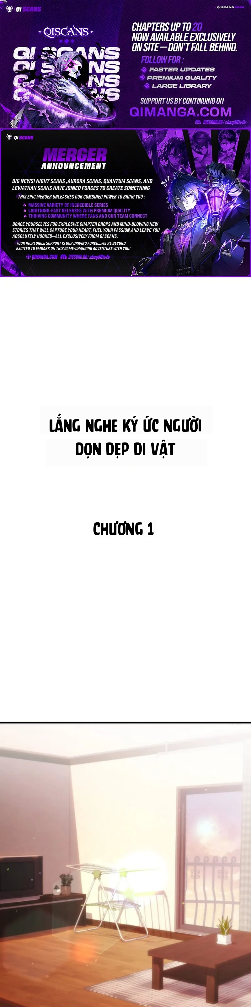 Lắng Nghe Ký Ức: Người Dọn Dẹp Di Vật Chapter 1 - 1
