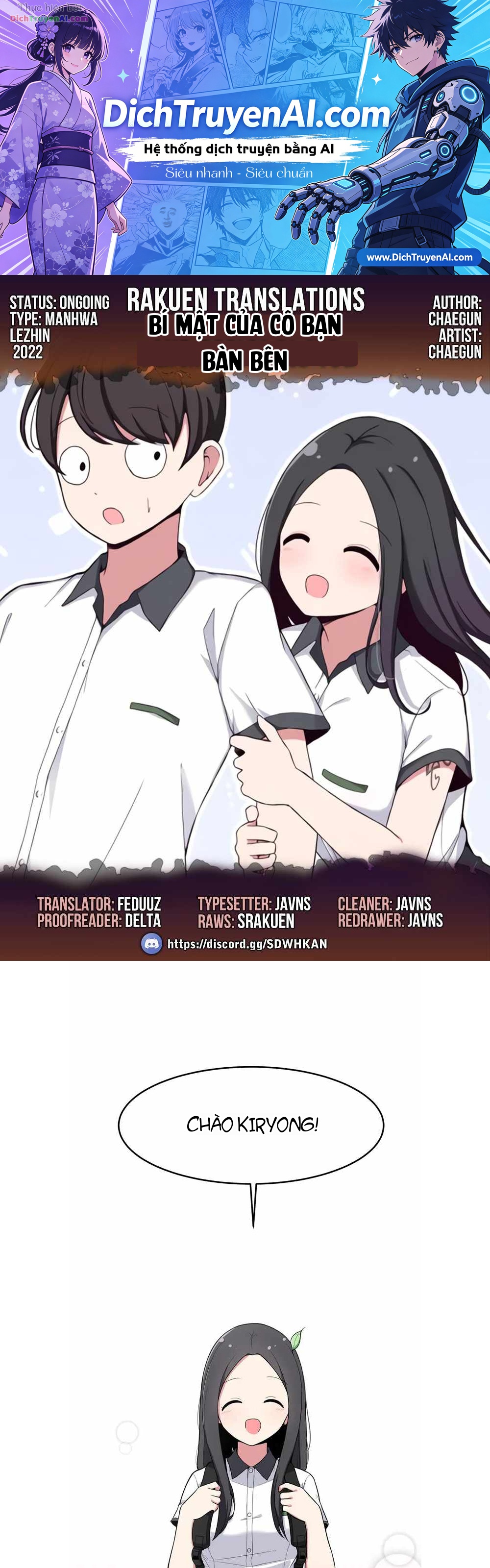 Bí Mật Của Cô Bạn Bàn Bên Chapter 1 - 1